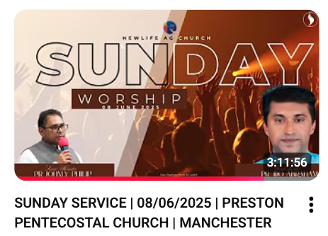 SUNDAY SERVICE | 08 JUNE | NEWLIFE AG PRESTON