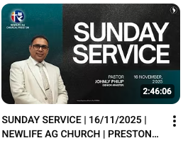 SUNDAY SERVICE | 16 NOVEMBER | NEWLIFE AG PRESTON