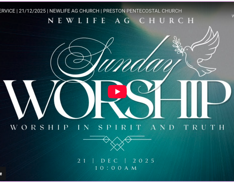 SUNDAY SERVICE | 21 DECEMBER | NEWLIFE AG PRESTON