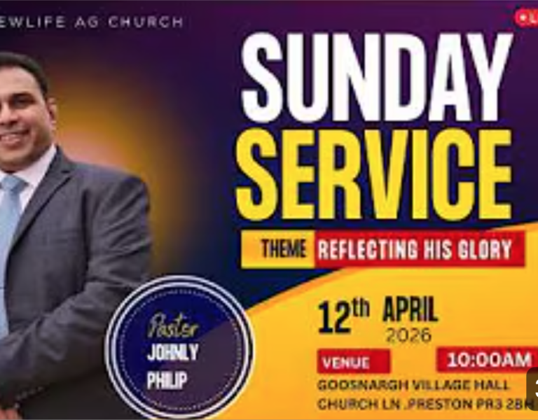 SUNDAY SERVICE | 12th   APRIL  | NEWLIFE AG PRESTON